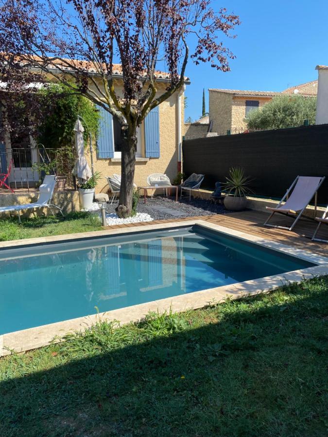 Gite Lou Sabai Au Pied Des Dentelles De Montmirail, Piscine Partagee Aubignan Dış mekan fotoğraf